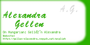 alexandra gellen business card